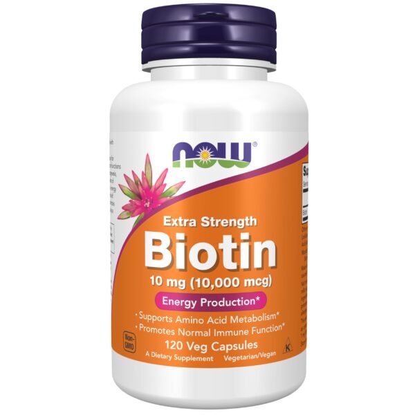 NOW BIOTIN 10mg Capsules 120's