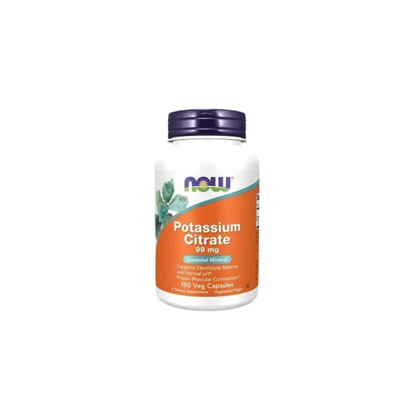 NOW Potassium Citrate 99mg Capsules180's