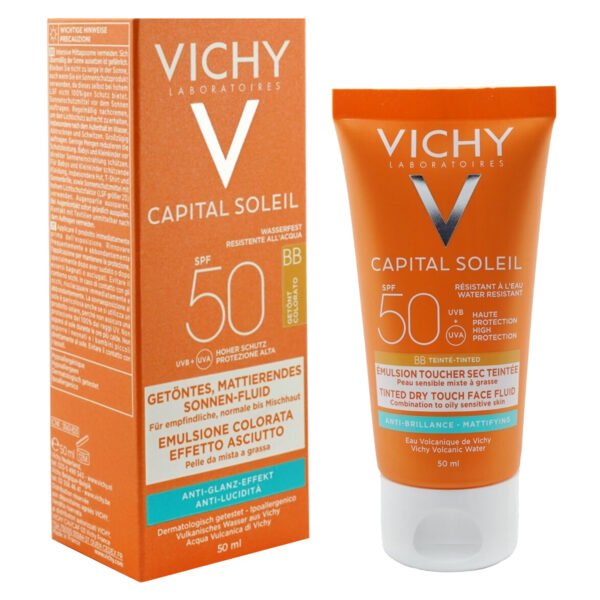 VICHY Capital soleil SPF 50 tinted dry touch protective face fluid 50ml